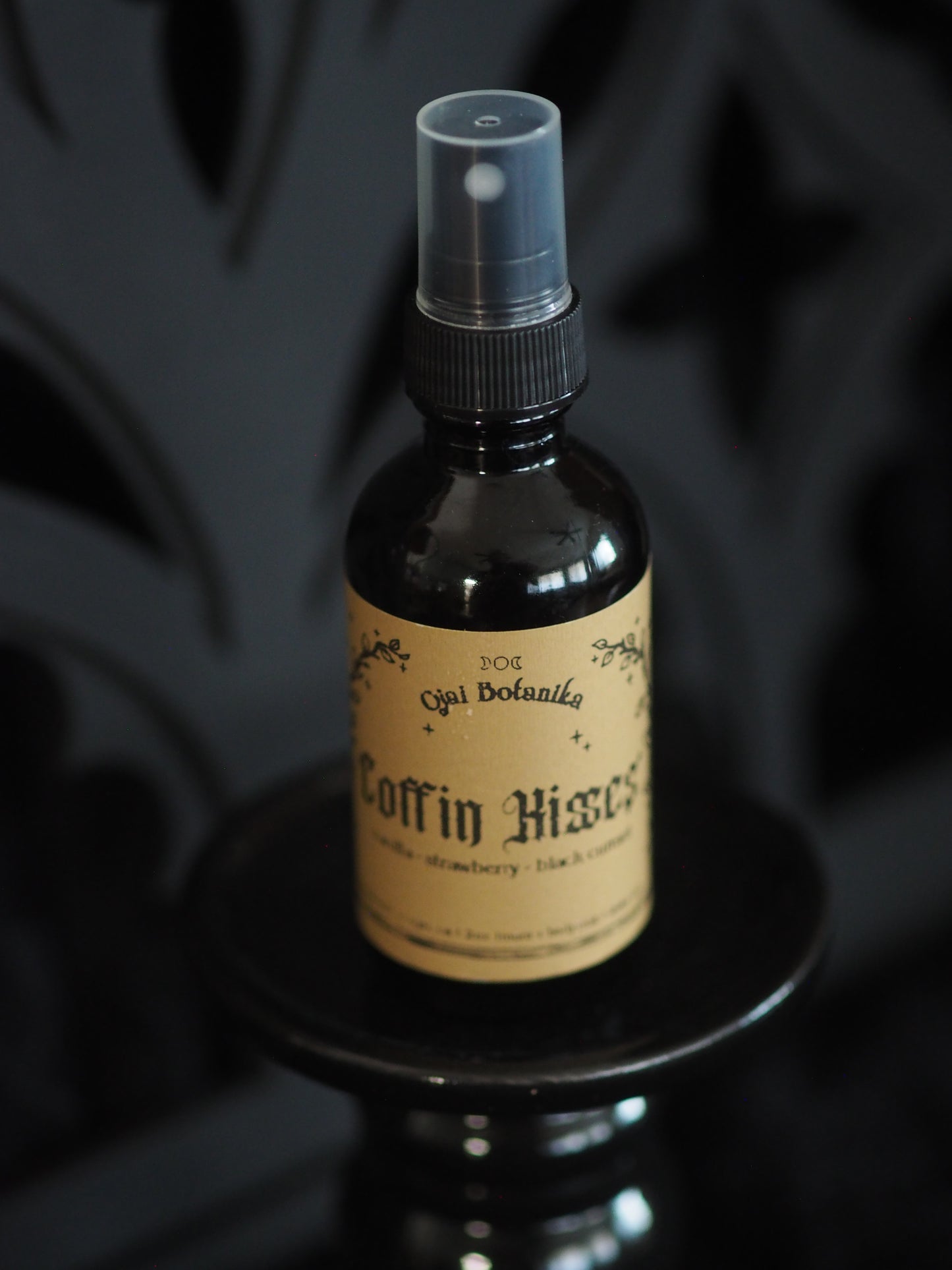 Coffin Kisses - Vanilla, Strawberry, Black Currant, Jasmine & Velvet - Candle, Body & Hair Oil and Body & Hair Spray