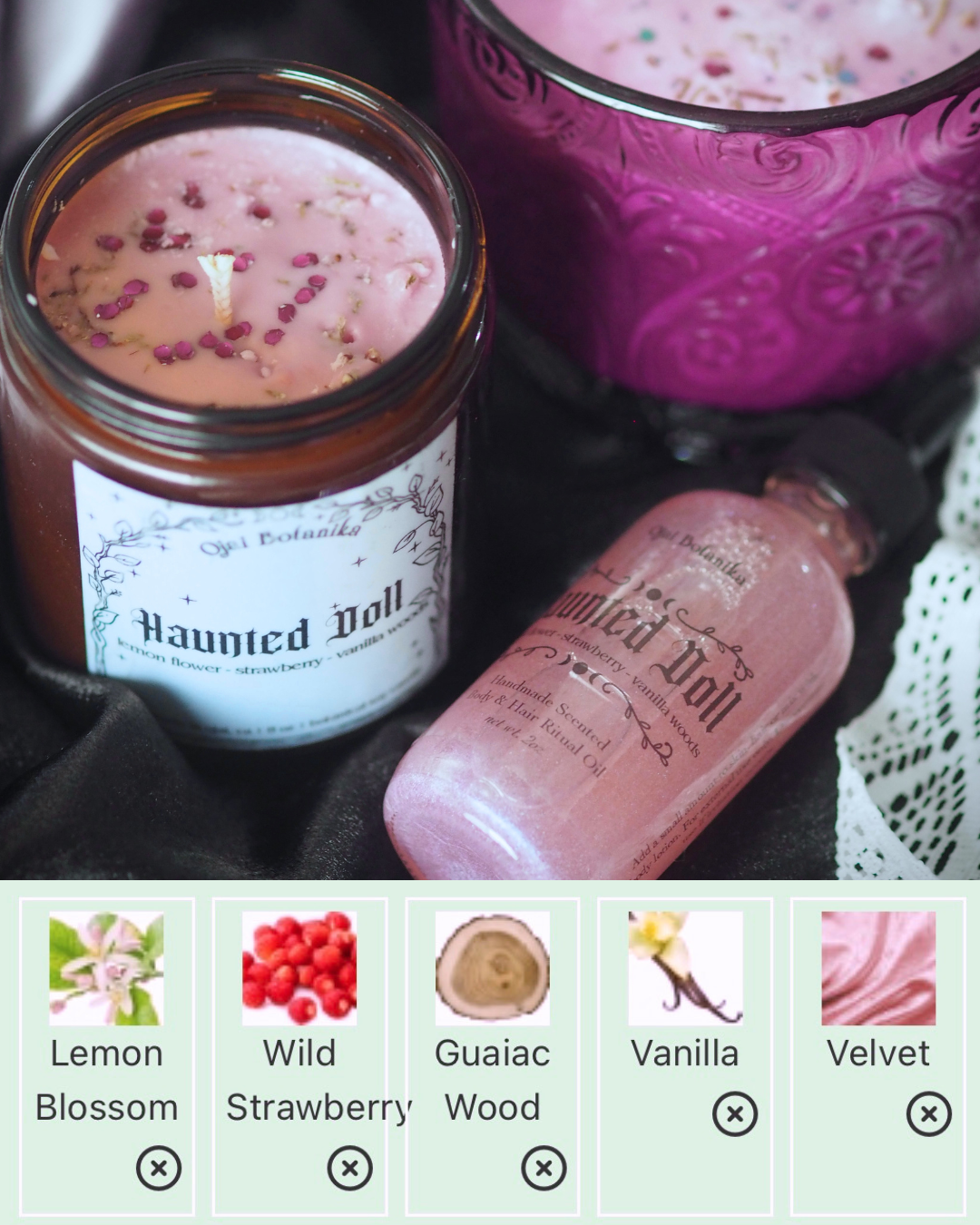 *PREORDER* Haunted Doll Limited Edition Scent - Strawberry, Lemon Flower, Vanilla Woods