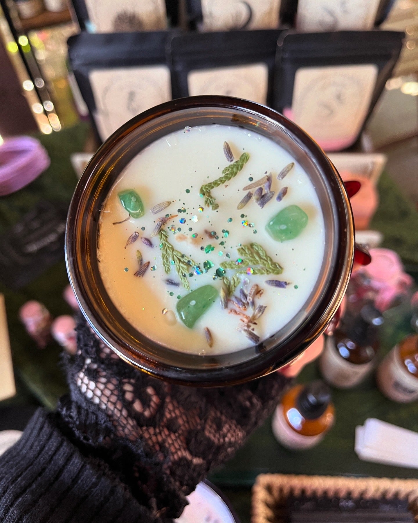 Green Witch - Oakmoss, Amber, Lavender & Aventurine - Preorder Choose Your Product