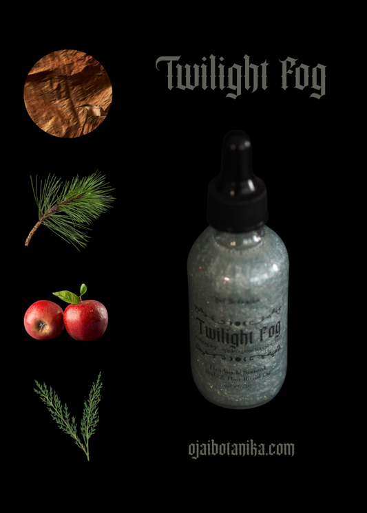 Twilight Fog - Mahogany, Red Apple, Fog, Rainy Forests - Candle, Body & Hair Oil and Body & Hair Spray