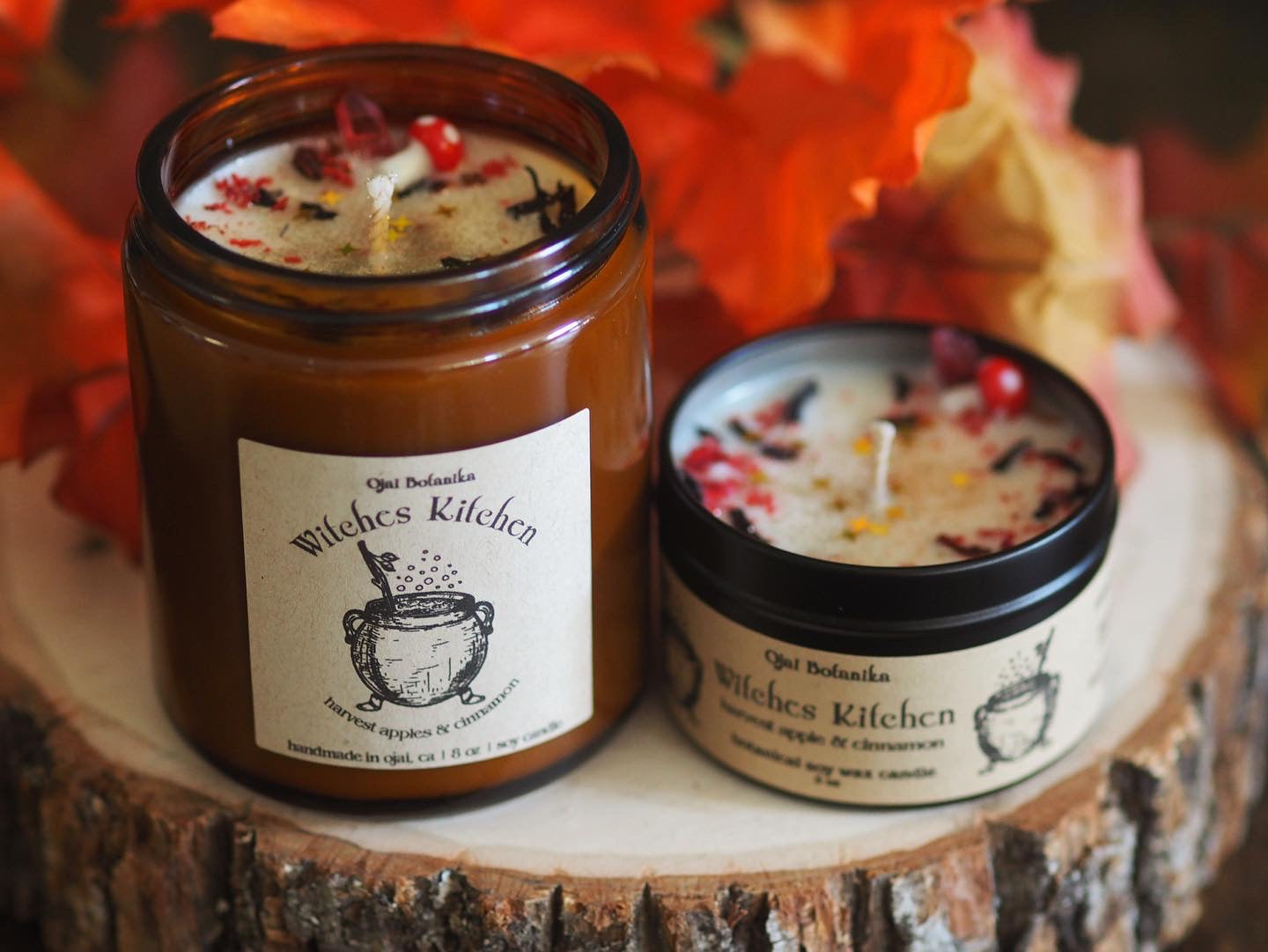 Witches Kitchen - Harvest Apple & Cinnamon - Handmade Soy Candle - Lim