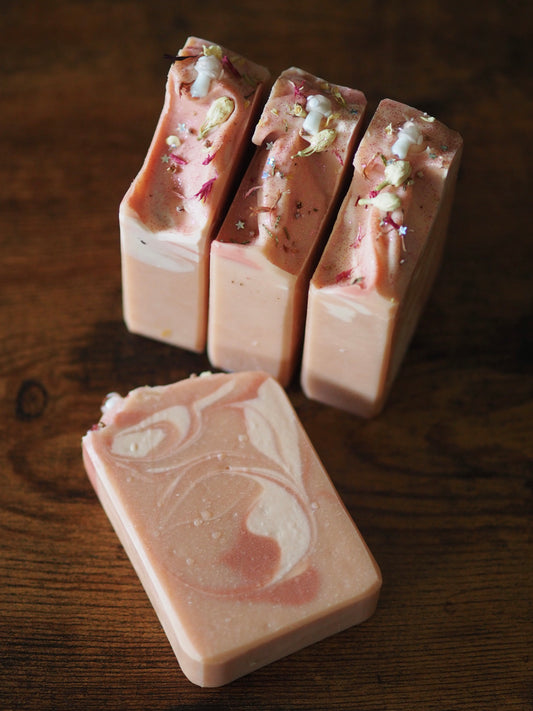 Pixie Dust - Fresh Peach & Pink Grapefruit - Handcrafted Vegan Soap