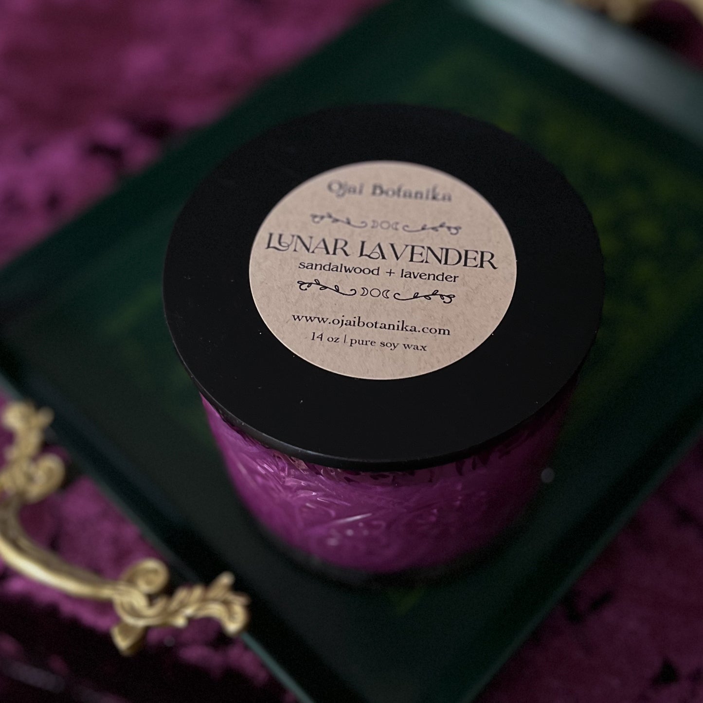 Lunar Lavender - Lavender & Sandalwood - Large Double Wick Botanical Soy Candle