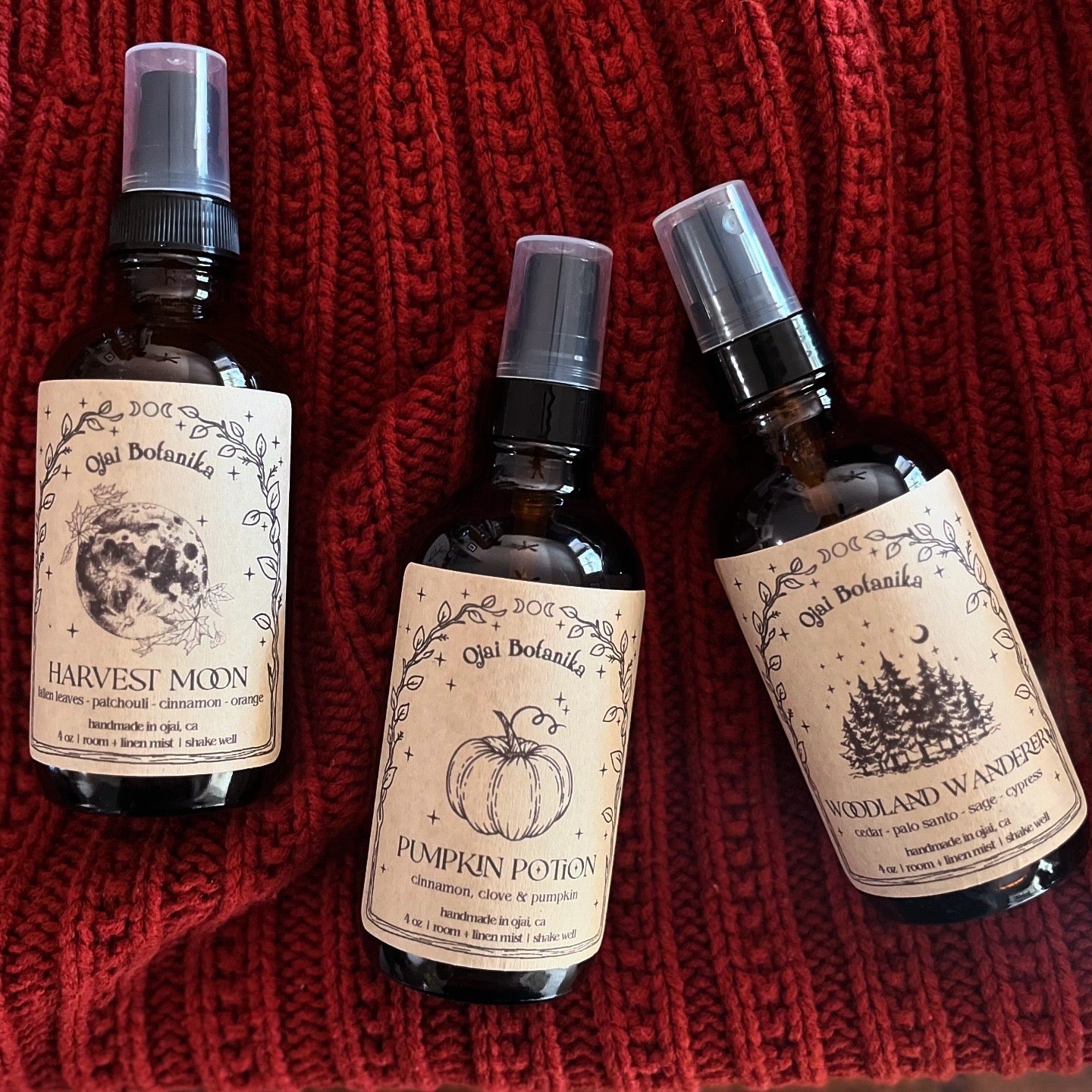 Fall Room & Linen Mists - Choose Your Scent - Limited Edition