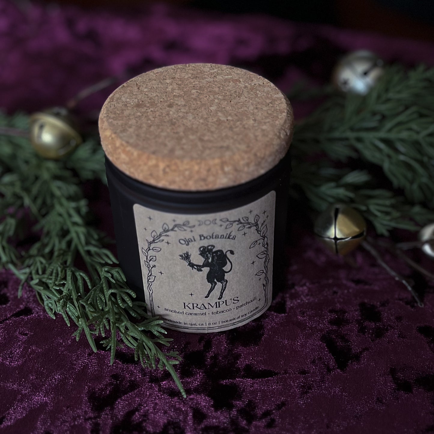 Krampus - Smoked Caramel, Tobacco & Patchouli - Handmade Soy Candle - Yule Limited Edition