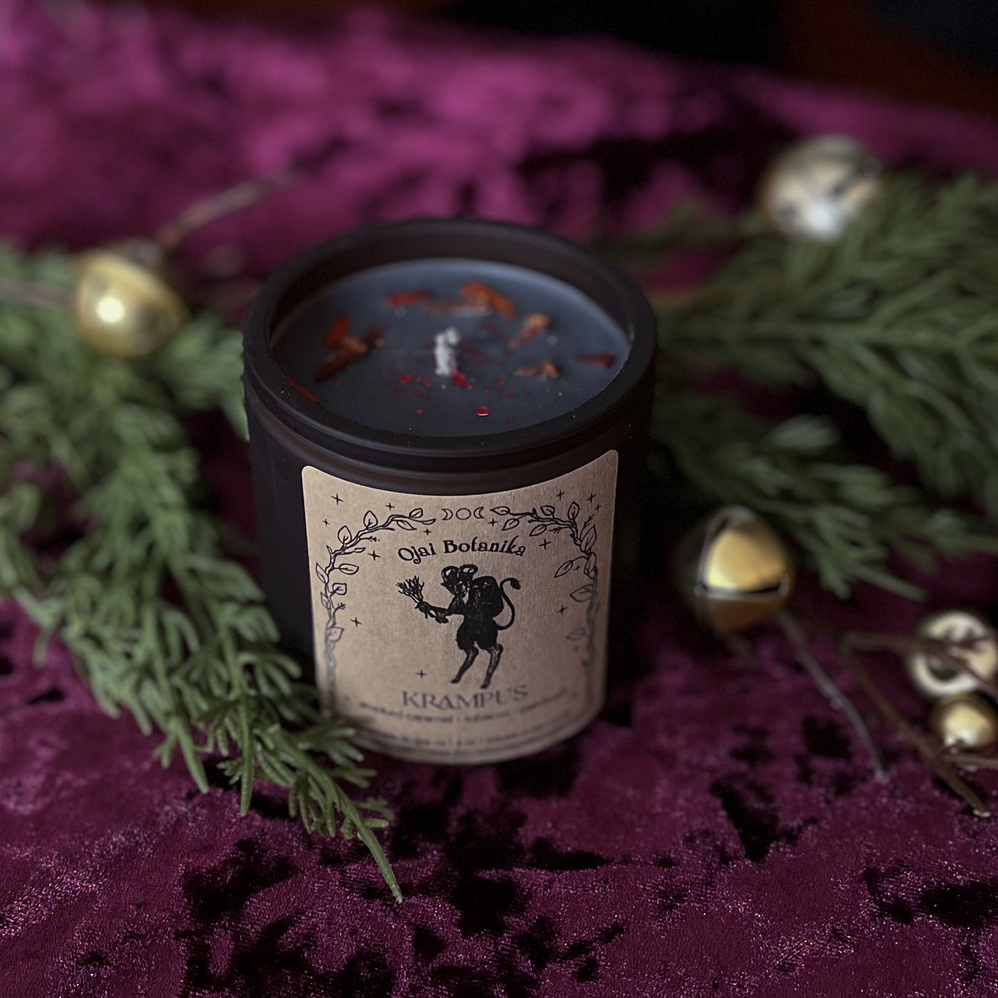 Krampus - Smoked Caramel, Tobacco & Patchouli - Handmade Soy Candle - Yule Limited Edition