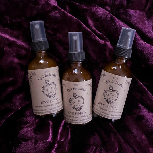 Love Potion - Dark Raspberry, Elderberry, Strawberry & Crushed Rose - Body & Room Spray - Limited Edition