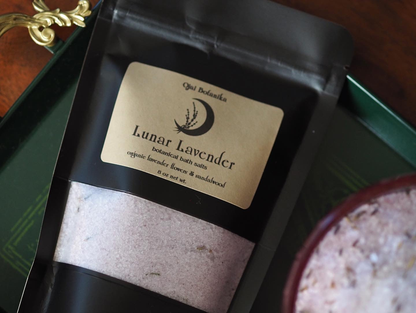 Lunar Lavender Botanical Bath Salts - Organic Lavender & Sandalwood