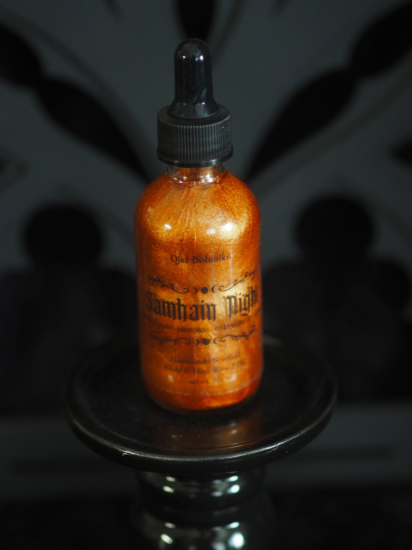 Samhain Night - Candy Apple, Pumpkin, Smoke, Fall Leaves - Candle, Body & Hair Oil and Body & Hair Spray