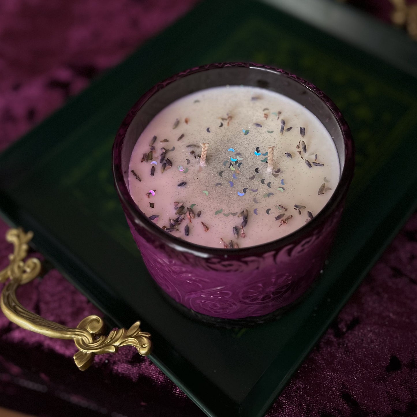 Lunar Lavender - Lavender & Sandalwood - Large Double Wick Botanical Soy Candle