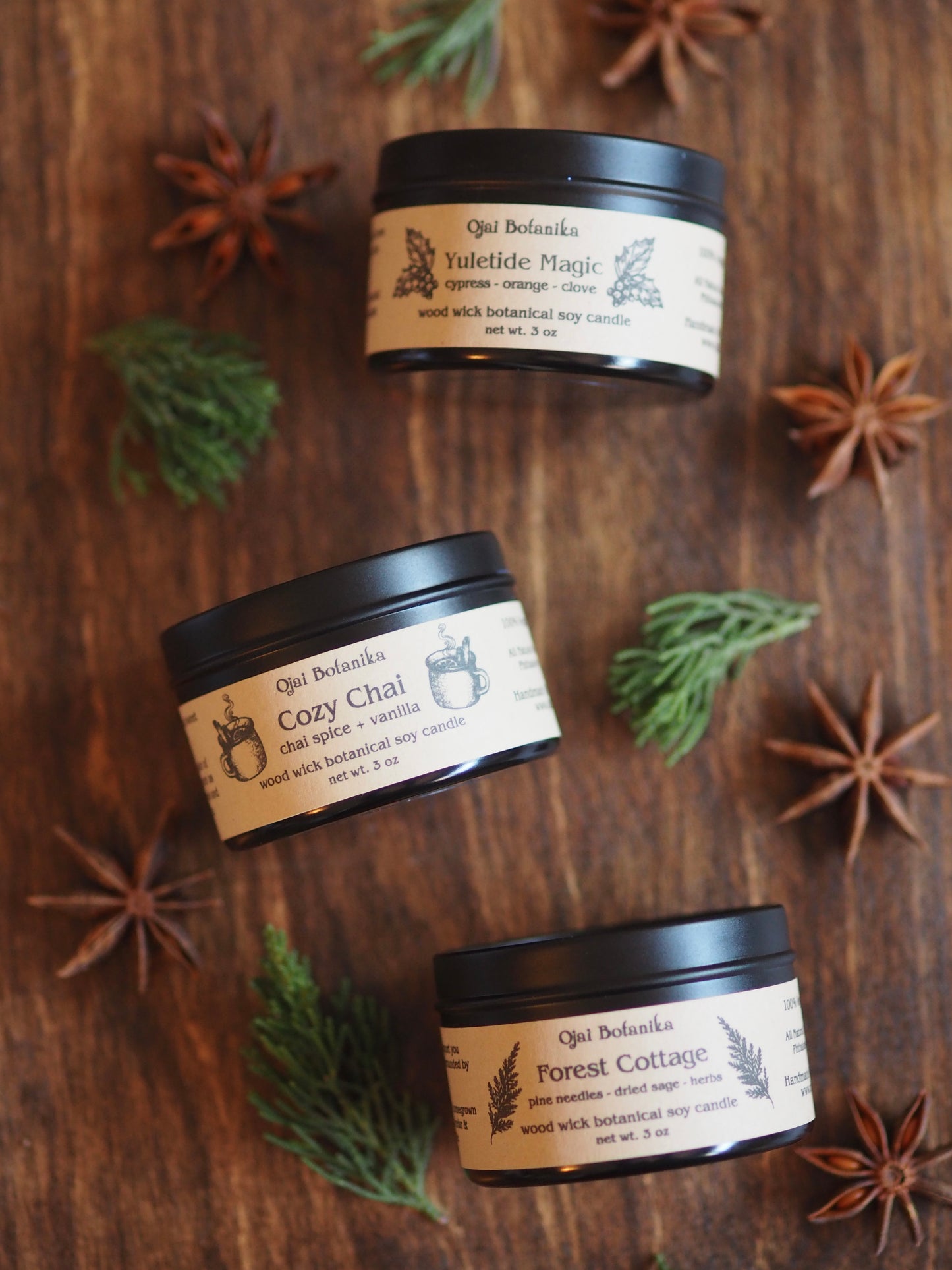 Yuletide Magic - Cypress, Orange & Clove - Wood Wick Soy Candle - Limited Edition