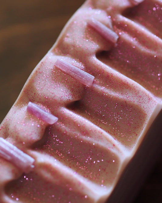 Tourmaline Dreams - Pink Tourmaline Crystal Soap - Special Edition