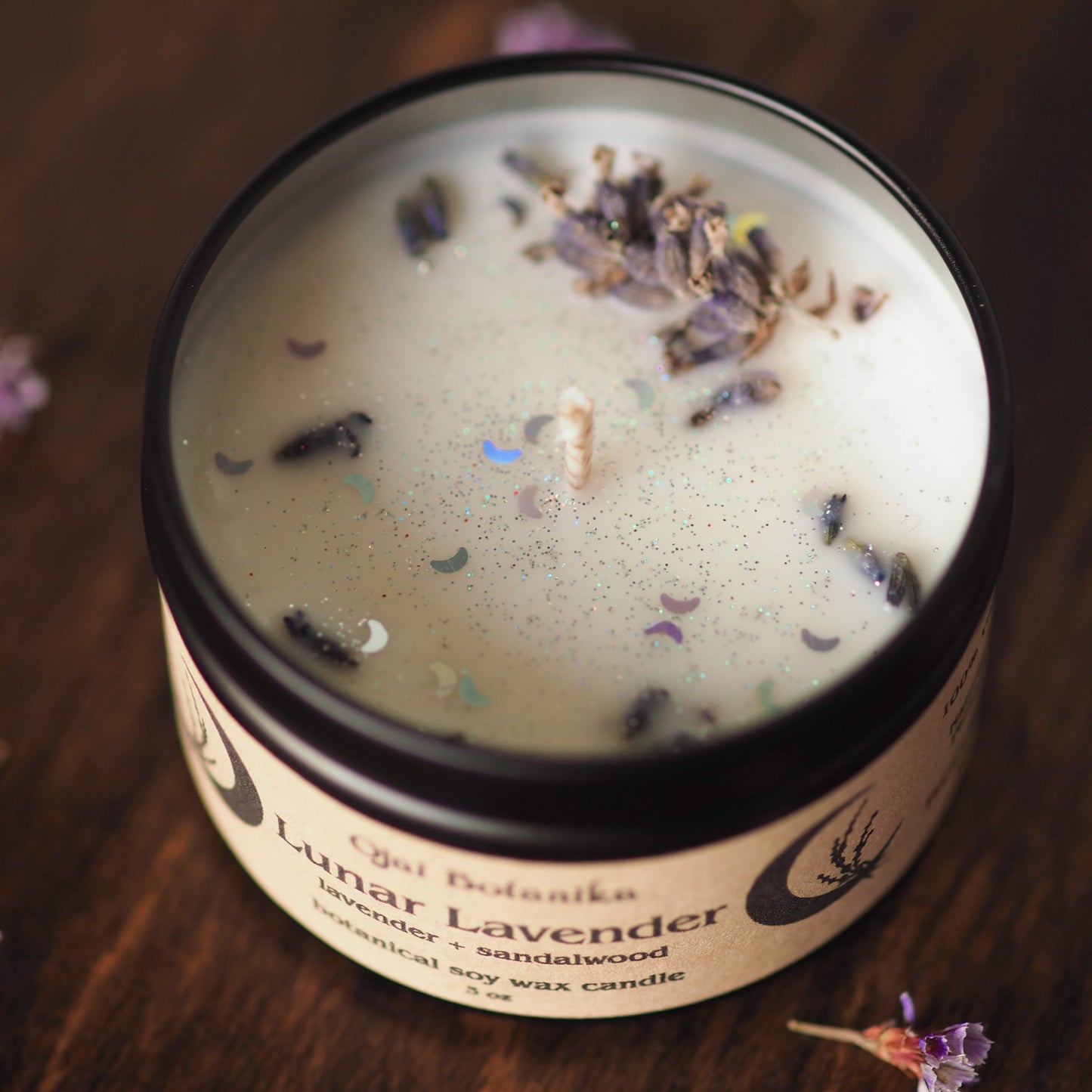 Lunar Lavender - Lavender & Sandalwood - Botanical Soy Candle