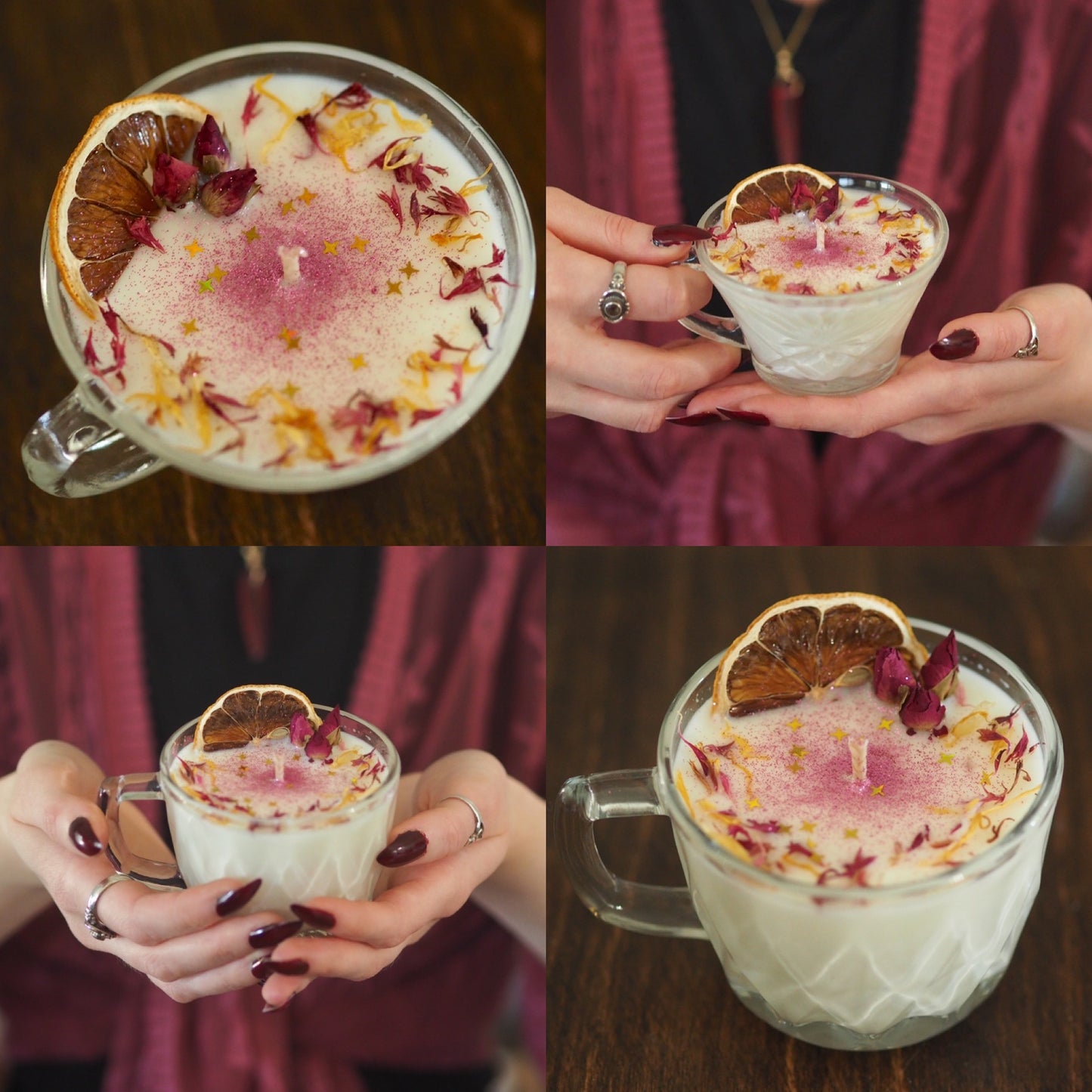 Vintage Tea Cup Candles - Lemon, Rose & Pink Grapefruit - Limited-Edition