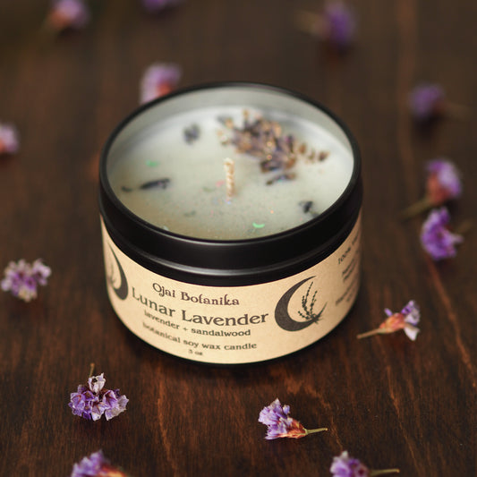 Lunar Lavender - Lavender & Sandalwood - Botanical Soy Candle