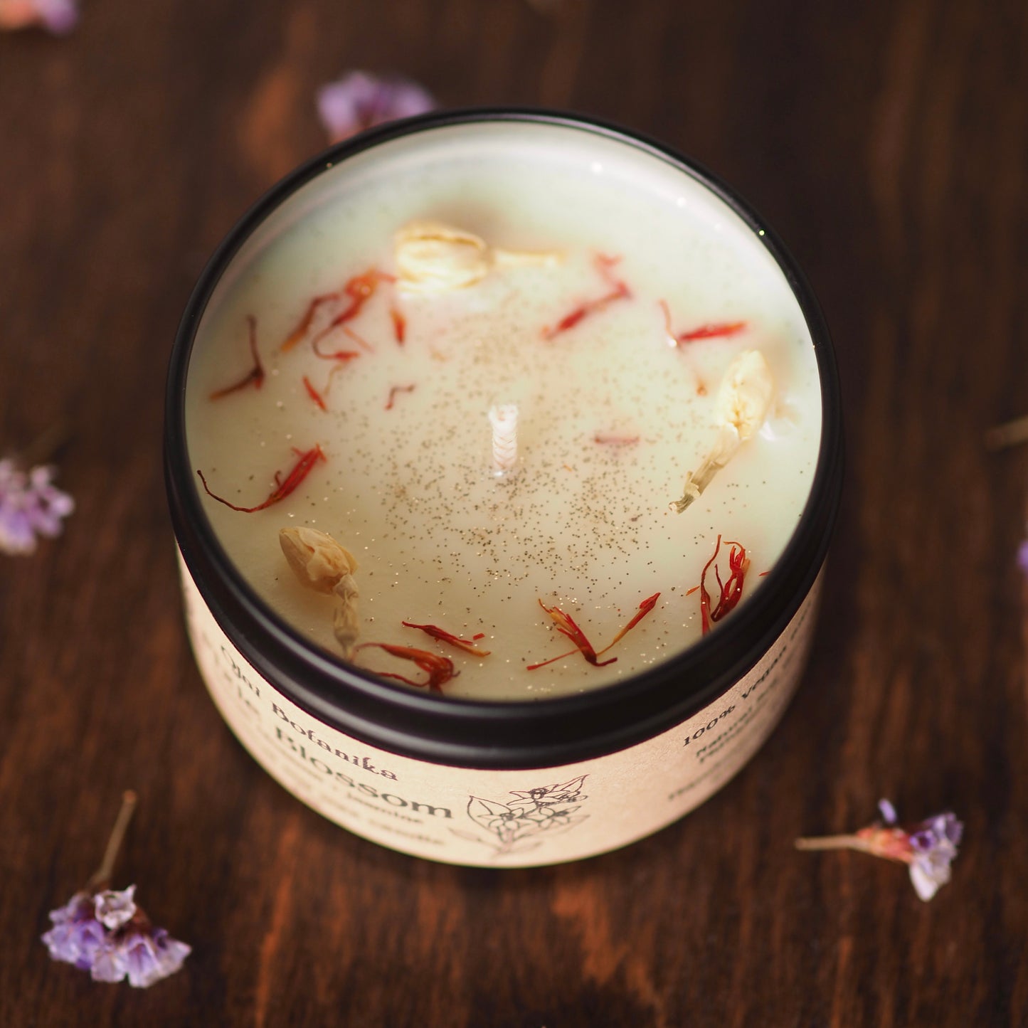 Pixie Blossom - Orange Blossom + Jasmine - Botanical Soy Candle